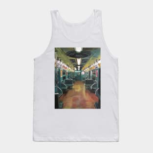 New York, Empty Subway, Retro Tank Top